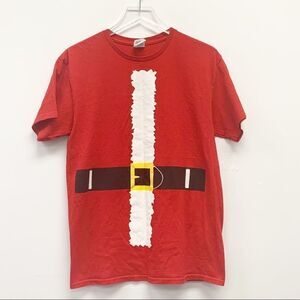 Novelty Christmas Wear Red Santa Suit Tee, Medium